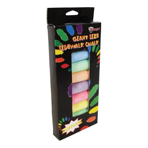 Diamond Visions  Max Force Assorted Sidewalk Chalk - 8 per Pack & Pack of 24