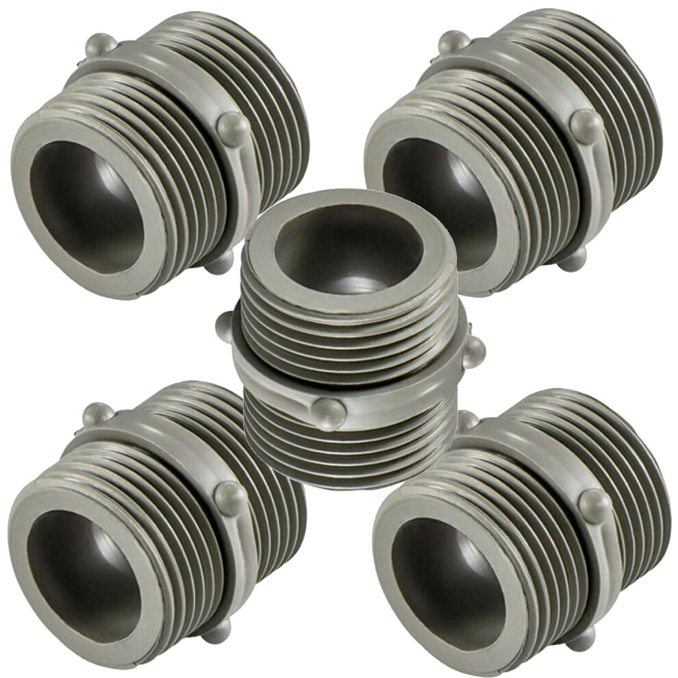 Washing Machine Dishwasher Inlet Hose Connector 3/4" Threaded Bsp Joiner 5 Pack 5053197011279