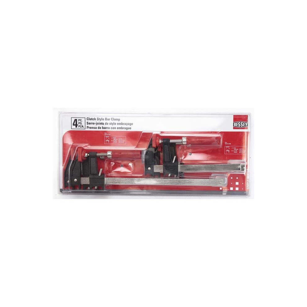 Bessey  600 lbs Clutch Style Bar Clamp Set