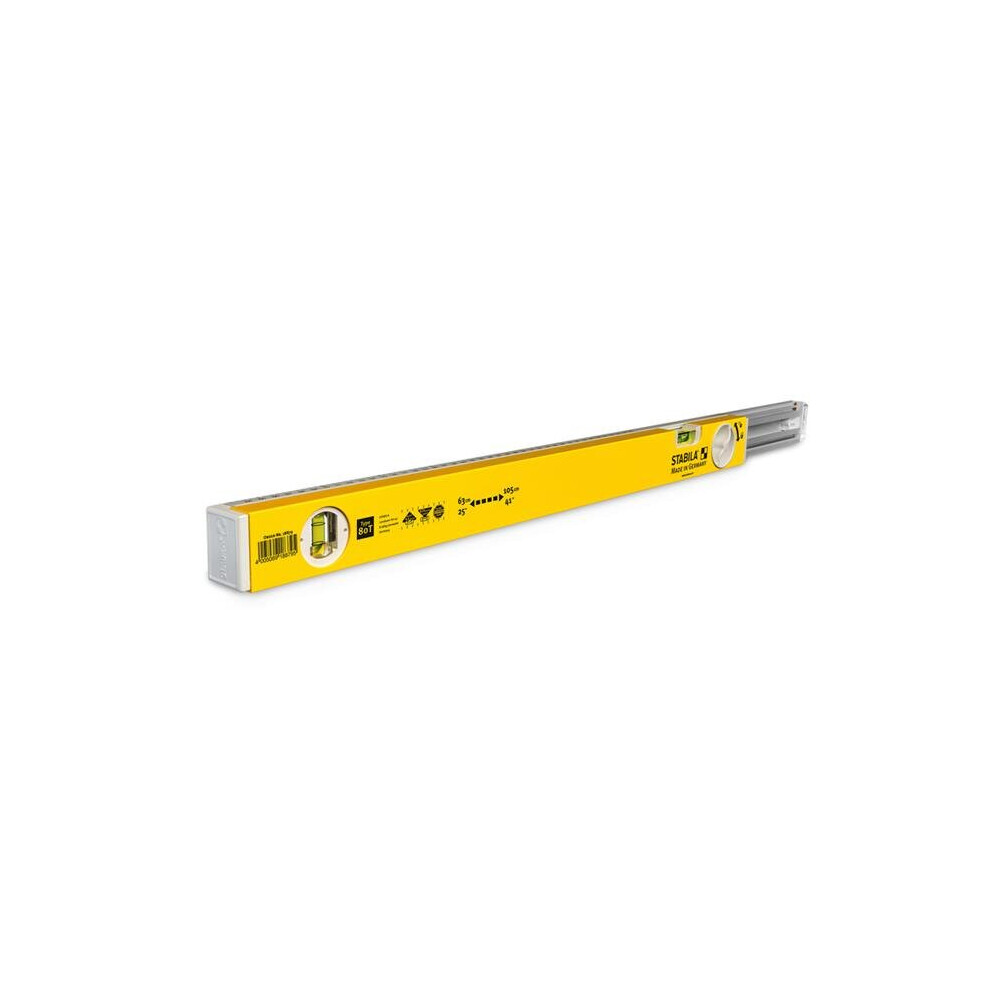 Stabila  41 in. Aluminum Type 80 T Extendable Level 2 vial