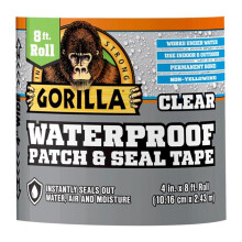 Gorilla 4 in. x 8 ft. Waterproof Repair Tape, Clear