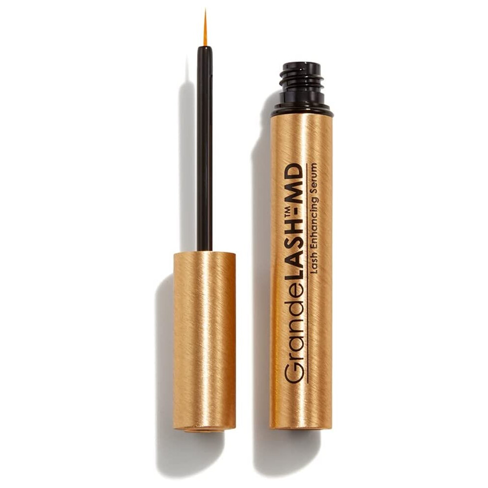 (2 ml (Pack of 1)) Grande Cosmetics GrandeLASH-MD Lash Enhancing Serum, Promotes Appearance of Longer, Thicker Eyelashes, Cruelty Free