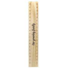 100cm Children's Wooden Height Chart | Kids Growth Chart Children's Room | Kids Bedroom Accessories - Our Growing Family