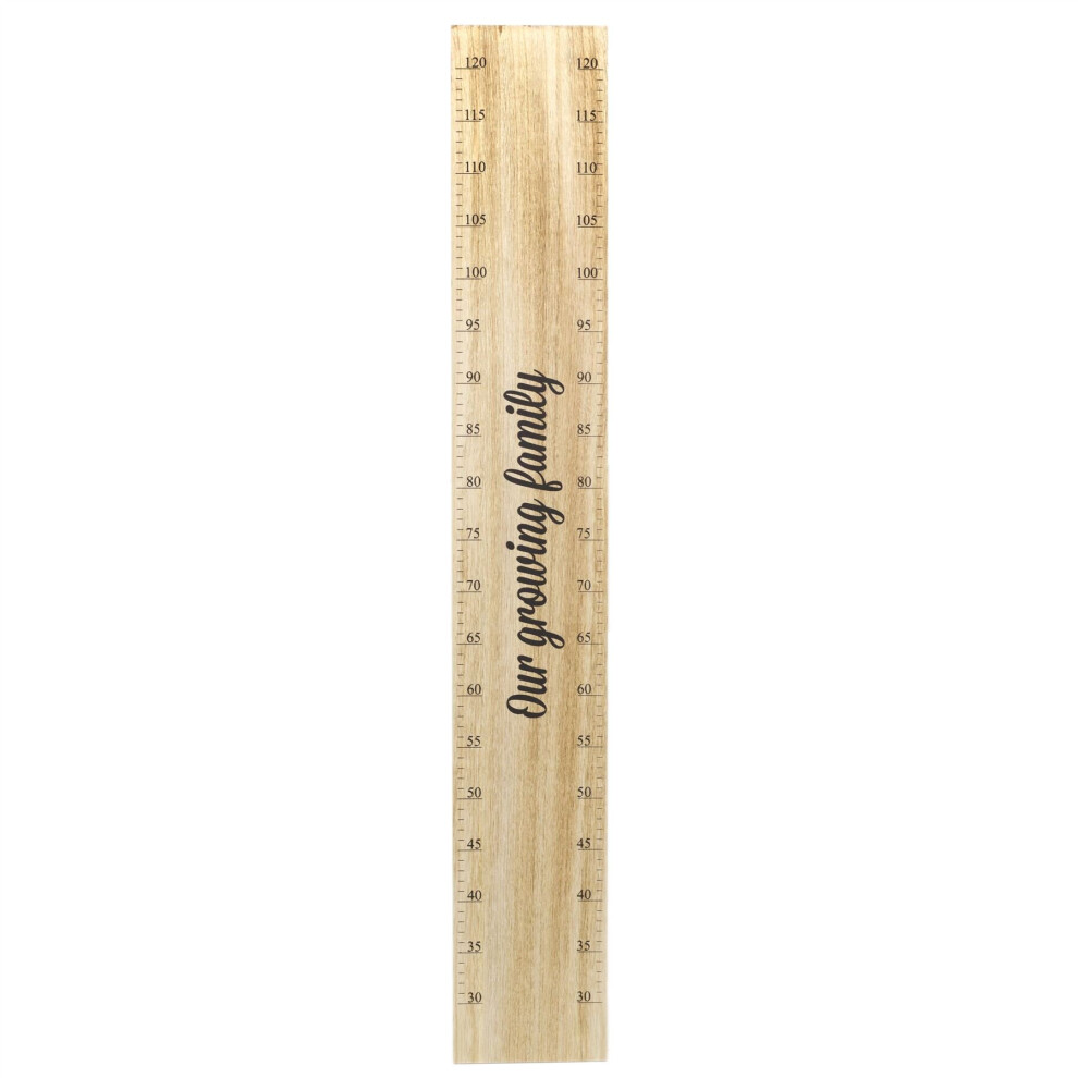 100cm Children's Wooden Height Chart | Kids Growth Chart Children's Room | Kids Bedroom Accessories - Our Growing Family