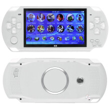 (White, 8 GB) 32 Bit 4.3 PSP Portable Handheld Game Console Player 10000+Games +Camera X6