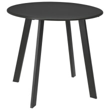 50cm Grey Metal Outdoor Coffee Table Garden Side Table | Patio Table Metal Garden Table Outdoor Side Table | Round Garden Table Garden Coffee Table
