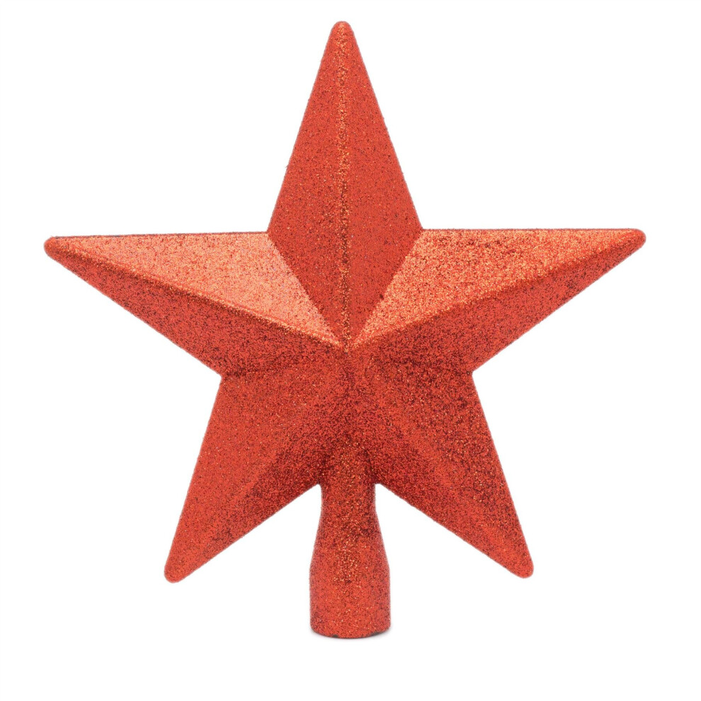 Carousel Stylish Star Christmas Tree Topper | Christmas Tree Star Xmas Star Tree Topper | Christmas Tree Decorations Red