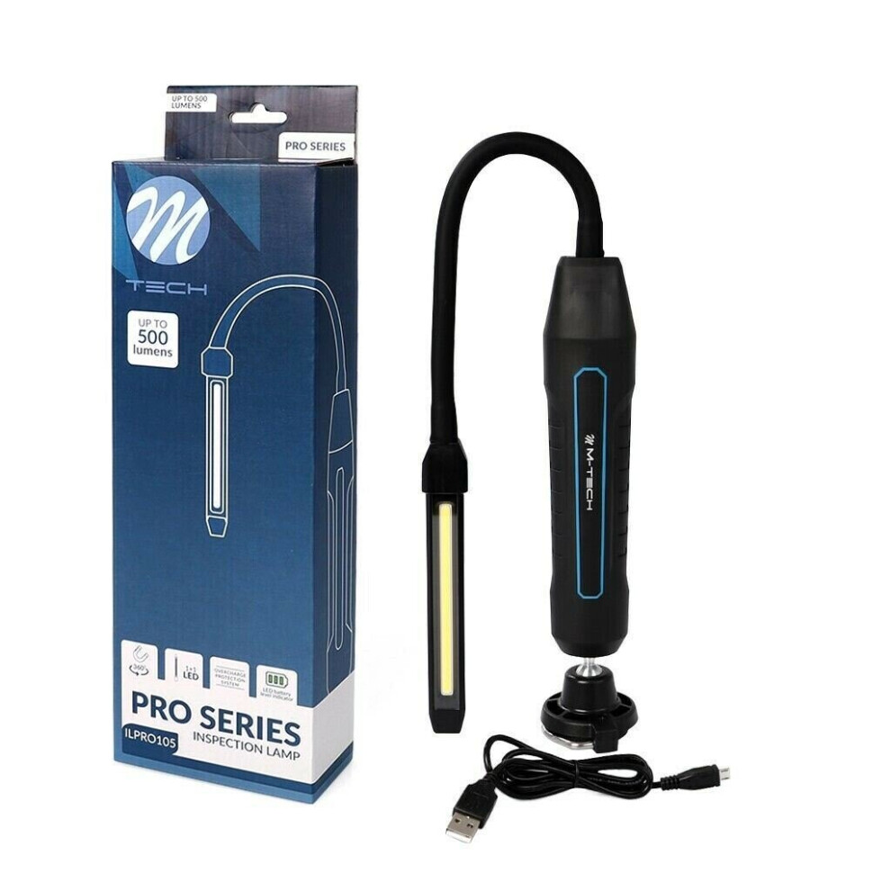 5W COB LED Slim Inspection Lamp 360ÃÂ Flexible 2500mAh Rechargeable & Magnetic