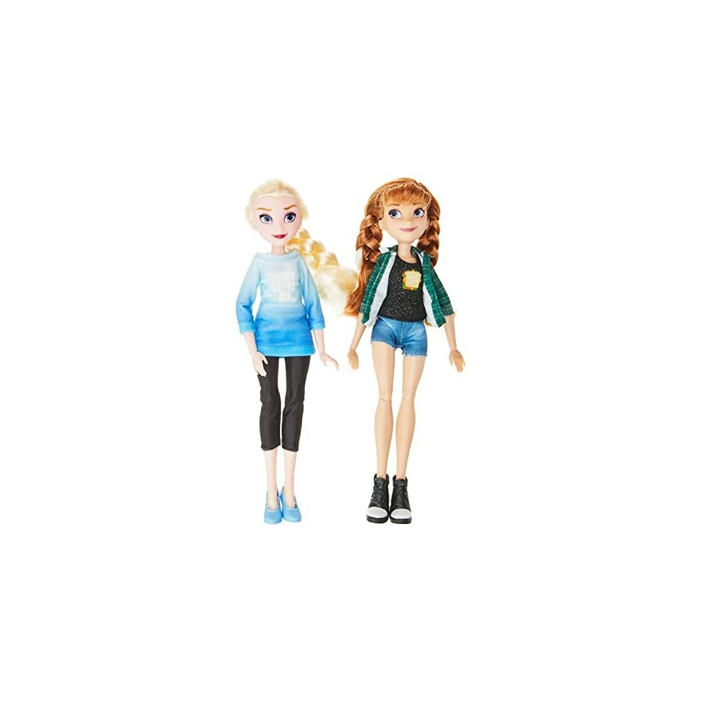 Disney Princess Ralph Breaks the Internet Movie Dolls, Elsa and Anna Dolls with Comfy Clothes and Accessories E7417ES0