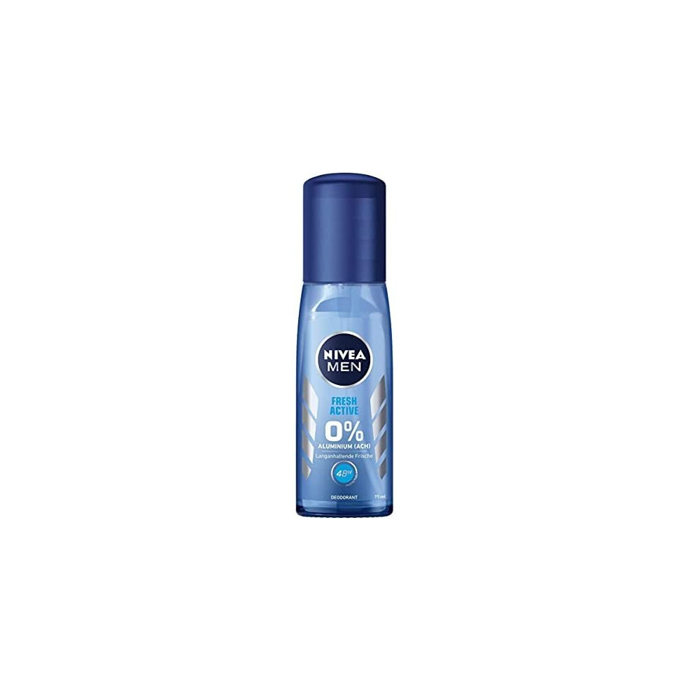 Nivea Men Fresh Active Deodorant Spray for Men, Deodorant Protection Aluminium 75 ml