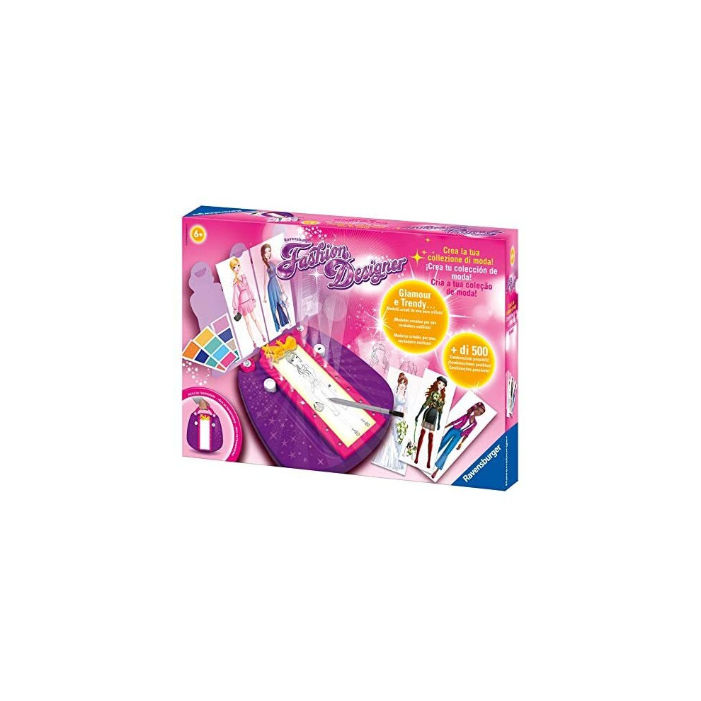 Ravensburger - Fashion Designer, Create your own Fashion Collection, Creative Drawing Game, Kids 6+ Years