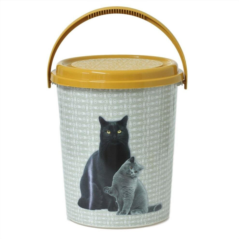 Cat Food Bucket Airtight 11Ltr Plastic