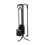 4 PC 55cm Wood Stove Toolset Black 1