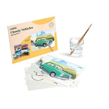 Relish - Dementia Aquapaints Activities - Pack of 5 Reusable Water Painting Toys, Classic Vehicles, Alzheimers Products & Gifts for Elderly / Se
