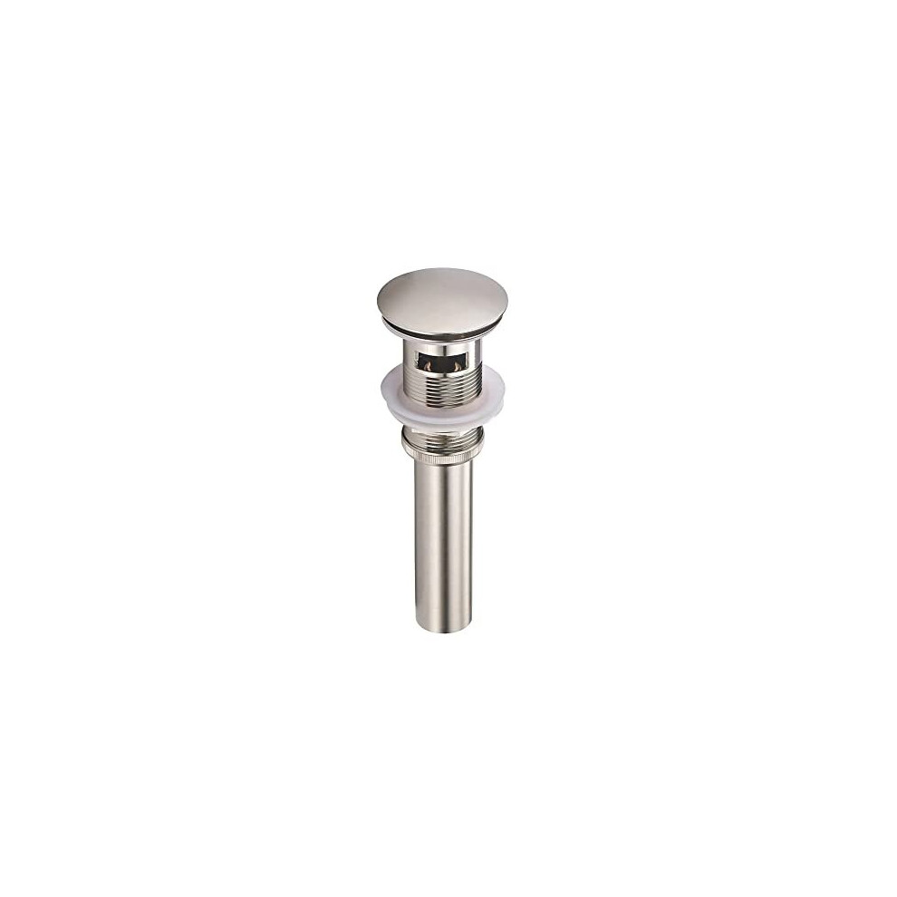 Yodel Pop-Up Drain For Vessel Sink (Brush Nickel With Overflow) 709112333715