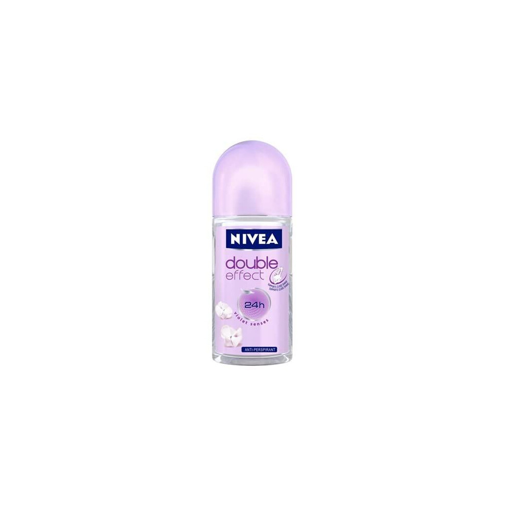 Nivea Double Effect Deodorant Roll-On, 1.7 Fluid Ounce