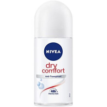 NIVEA Dry Comfort roll-on deodorant in pack of 6 (6 x 50 ml), antiperspirant stick for any everyday situation, deodorant with 48-hour protec