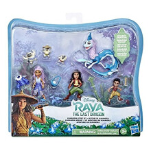 Set Storia Kumandra di Disney Princess con 7 Bambole e Accessori, Raya, Sisu Umana, Ongis, Boun