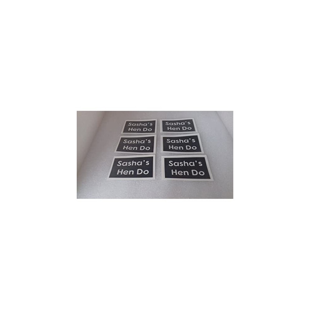 Dazzle Glitter Tattoos 20 X Hen Party Personalised Name Stencils For Glitter Tattoos / Airbrush / Face Painting / Other Uses Hen Night Party
