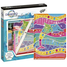 Totum 079755 Dolphin Diamond Painting Craft Set Notebook Colourful