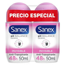 Sanex Dermo Invisible Roll-On Deodorant, Pack of 2 pieces
