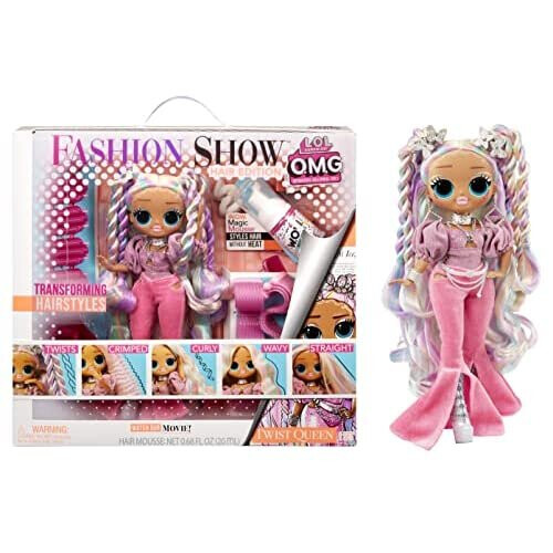 LOL Surprise OMG Fashion Show Hair Edition Dolls TWIST QUEEN 10 25cm Doll with Multiple Hairstyles Includes Outfit Styling Tools Ma on OnBuy