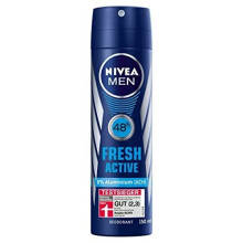 Nivea Men Deodorant Spray for Men, Deodorant Protection Aluminium Free, 6 Packs of 150 ml Fresh Active