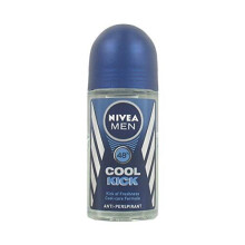 NIVEA Men Cool Kick Roll-On Deodorant Anti-Perspirant Pack of 6 x 50 ml