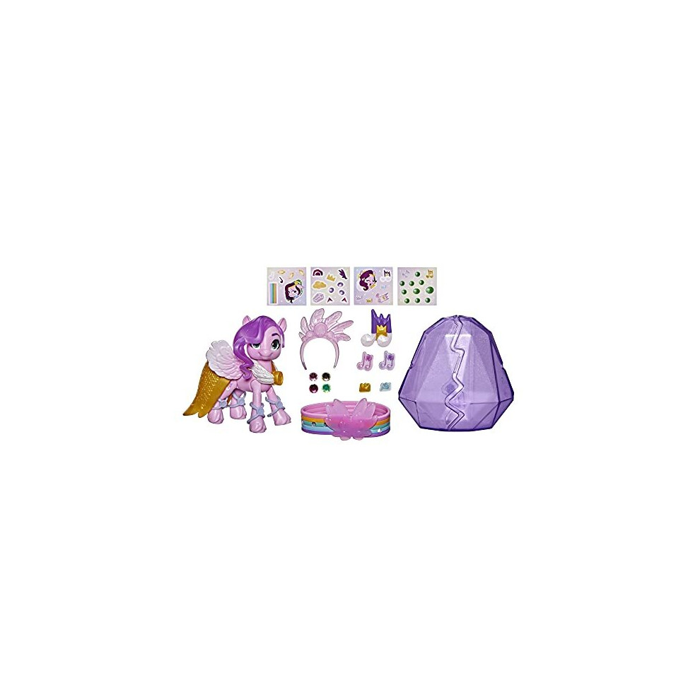My Little Pony F2453 New Generation Crystal Adventure Princess Petals 7.5Cm Pony Accessories Friend Bracelet Pink