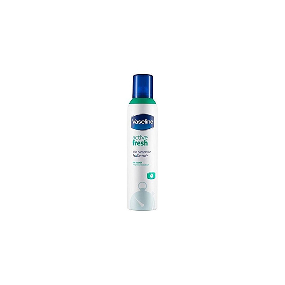 Vaseline Active Fresh Anti-perspirant Deodorant Aerosol 6 x 250 ml