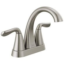 Delta FAUCET ARVO Centreset Baie Robinet periat Nichel Bai Ciuveta Ansamblu de scurgere Include SpotShield 25840LF-SP