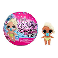 L.O.L. Surprise! Colour Change Surprise Lil Sisters. Surprise Doll with 5 Surprises, Fun Colour Change Effect in Ice water and Fashion Acces