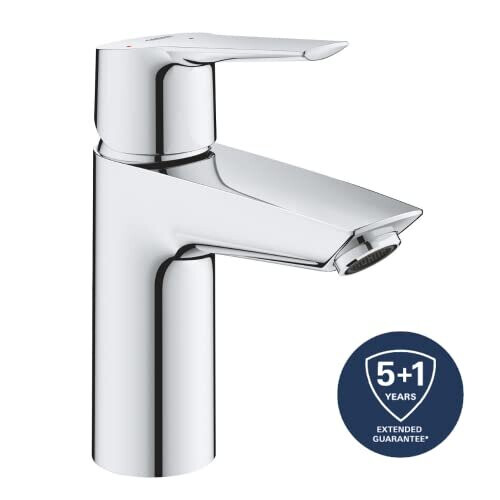 Grohe GROHE QUICKFIX Start Einhebel-Waschtischmischer - Wassersparen - mit Klick-Clack-Abfluss - Größe S 1