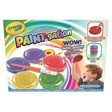 CRAYOLA Paint-sation: No-Spill Paint Pots (Pack of 5) | No-Spill Painting Kit | Ideal for Kids Aged 3+