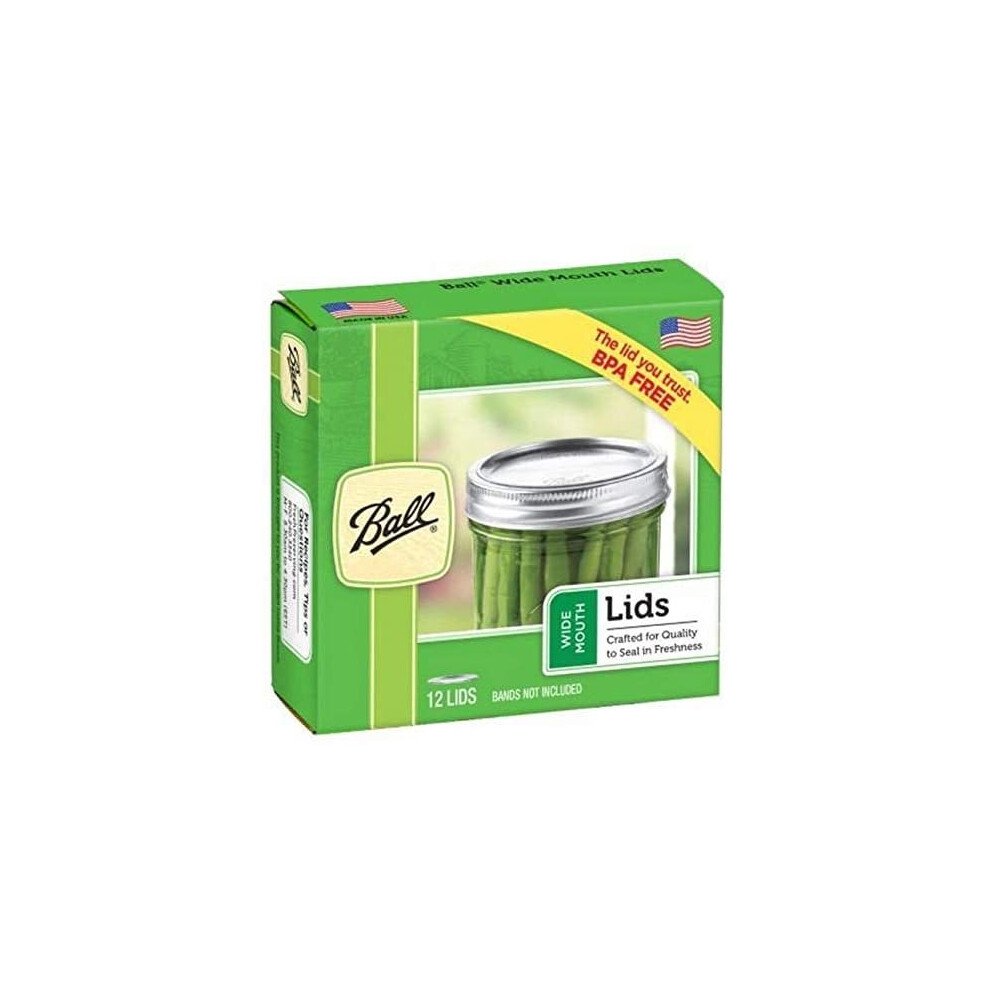 12 x Ball Replacement Wide Mouth Jar Lids