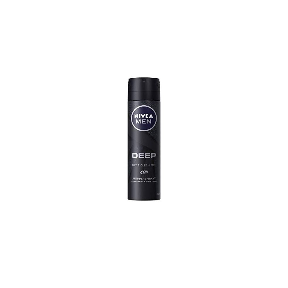 Nivea Men Deep Deodorant Dry&Clean Feel 48H 150Ml
