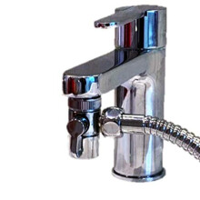 Zotti Tap Diverter for Kitchens & Bathrooms Sinks - M22 x M24 | Polished Chrome Faucet Adapter for Taps | Add to Showers, Baths Or Sinks for