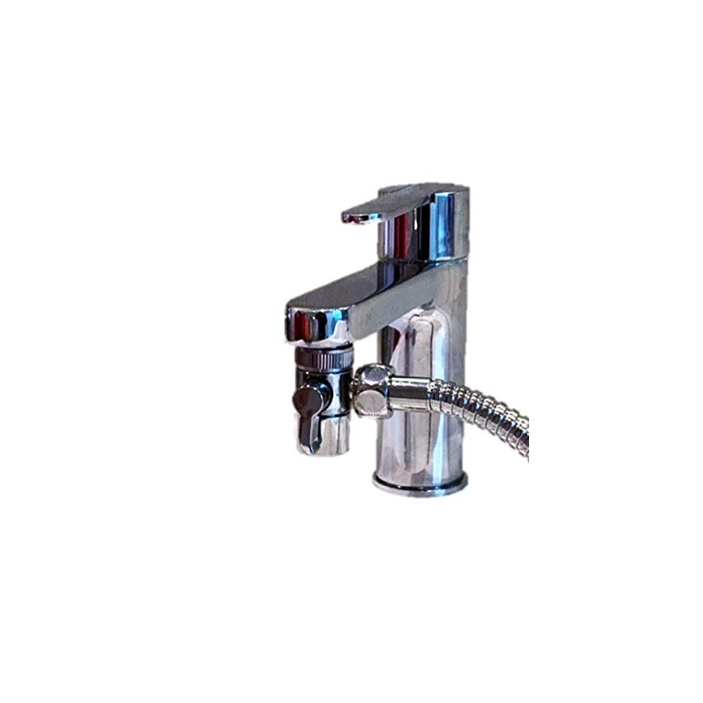 Zotti Tap Diverter For Kitchens & Bathrooms Sinks - M22 X M24 | Polished Chrome Faucet Adapter For Taps | Add To Showers, Baths Or Sinks For 750258640762