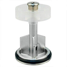 ABRUS - Heavy Duty Chrome Plated 40mm Pop Up Basin Waste Sink Push Button Click Clack Plug Slotted Bathroom