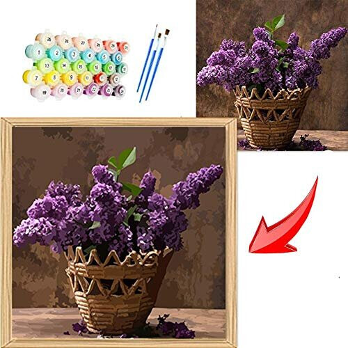 mnbhj Personalized Photo Custom Paint by Number, Personalized Paint