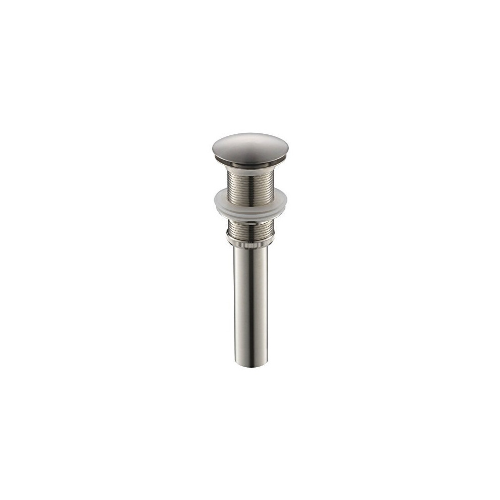 Yodel Bathroom Sink Drain Stopper Pop Up Drain Without Overflow For Vessel Sink Lavatory Vanity,Brushed Nickel 709112341390