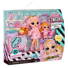 L.O.L. Surprise! Tween Babysitting Sleepover Party - IVY WINKS & BABYDOLL - Unbox 20 Surprises - Includes 2 Dolls with Colour Change Feature