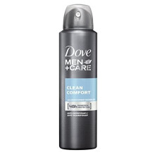 Dove Men+Care Antiperspirant Deodorant Spray Clean Comfort Protects 48 Hours Against Body Odour and Sweat 250 ml Pack of 3