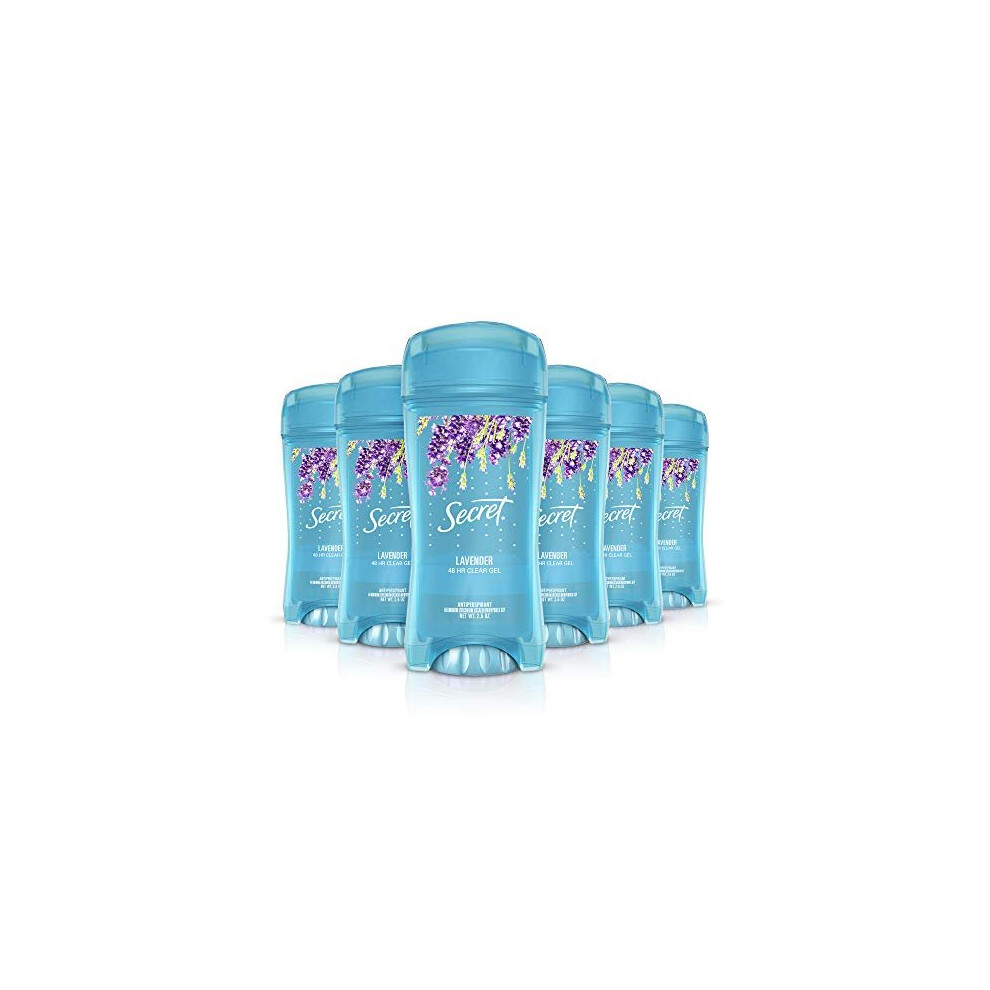 Secret Scent Expressions, Oh La La Lavendar Scent Women's Clear Gel Antiperspirant & Deodorant - 2. 6 Oz, Pack Of 6, Packaging May Vary