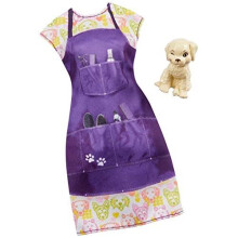 Roupas Barbie - Roupa de carreira Boneca Pet Groomer com cachorrinho