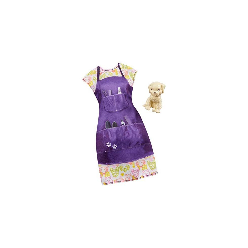 Barbie Clothes -- Career Outfit Doll, Pet Groomer with Puppy