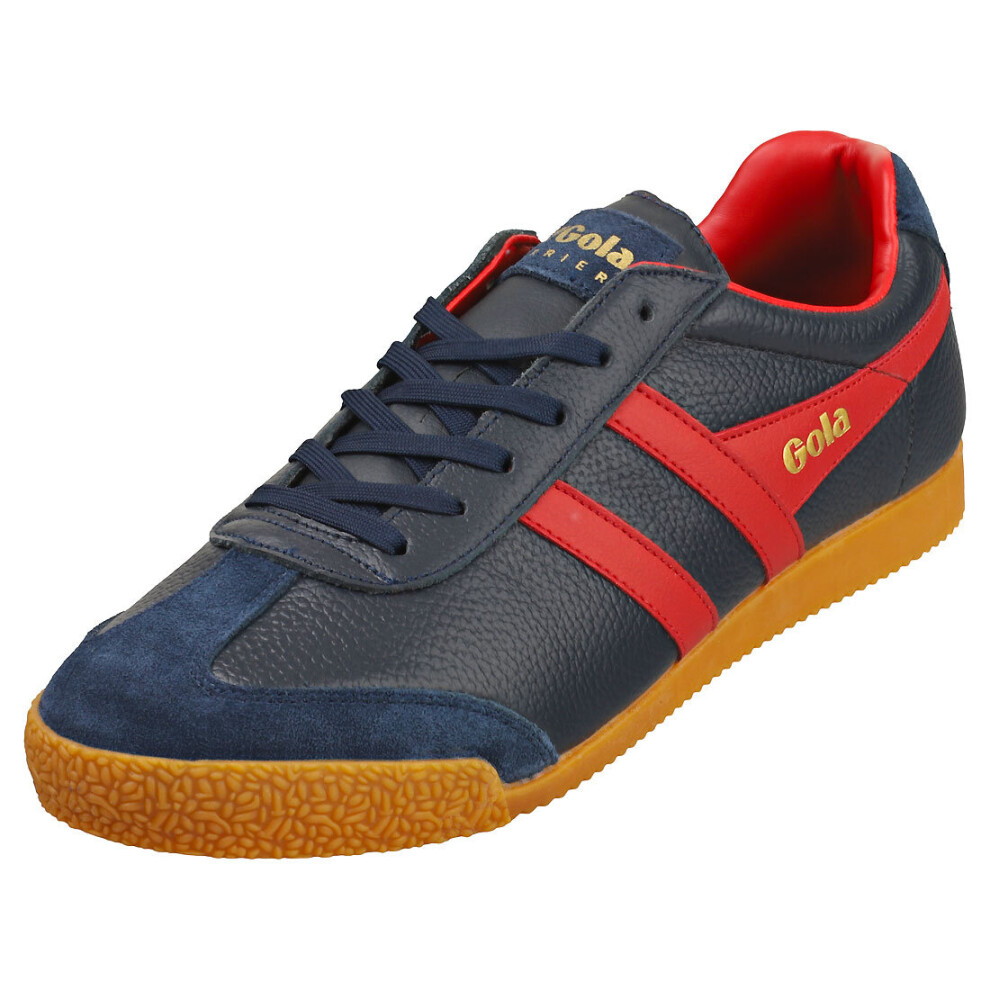 Gola Harrier Mens Casual Trainers in Navy Red - 8 UK