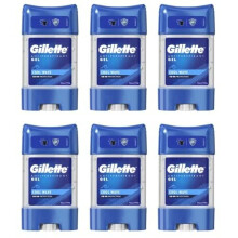 Gillette Antiperspirant Deodorant Gel For Men, 420 ml (70 ml x 6), 48-Hour Invisible Sweat and Odour Protection, Cool Wave