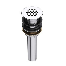 Durovin Bathrooms Chrome Filter Basin Waste Plug - Unslotted Suitable for Bathroom Sink Without Overflow (PU15)