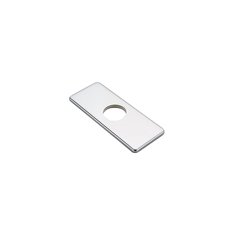 Bwe 6" Bathroom Vessel Vanity Sink Faucet 4" Hole Cover Deck Plate Escutcheon Chrome 611801008968